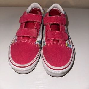 Kids band shoes, Velcro strap, pink size one